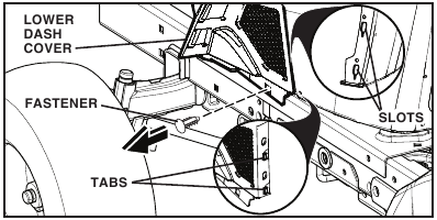 Changing the engine oil - Step 1