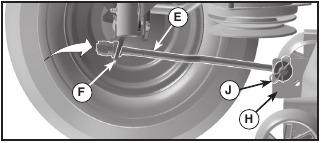 INSTALLING THE MOWER - Step 3 - Attach front link