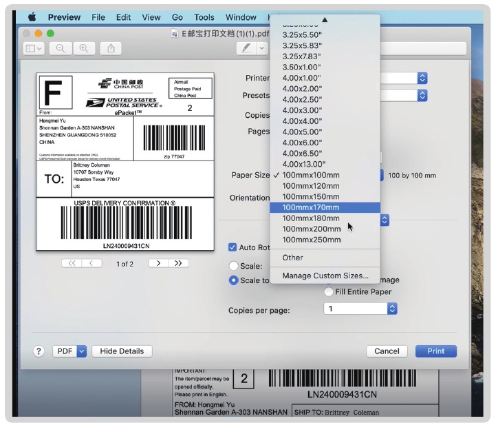 COMER CX418 HD Logistics Thermal Label Printer Manual ManualsLib