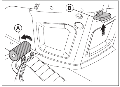 To engage and disengage the parking brake