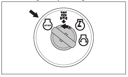 To stop the product - Step 2