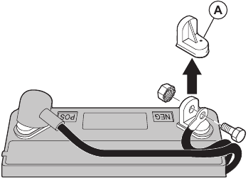 To connect the battery