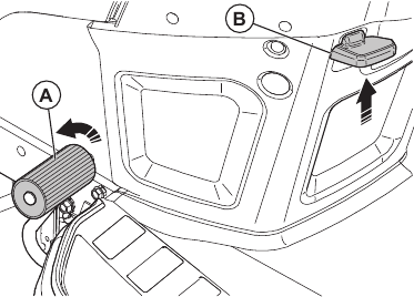To engage and disengage the parking brake