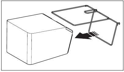 To assemble the grass catcher - Step 1