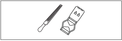 To adjust the depth gauge setting - Step 1