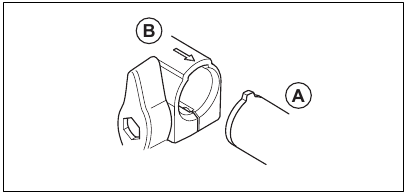 To assemble the two-piece shaft - Step 1