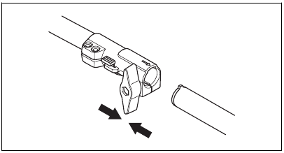 To assemble the two-piece shaft - Step 2