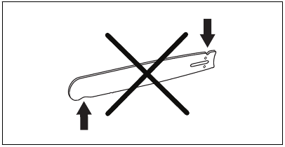 To do a check of the guide bar - Step 5