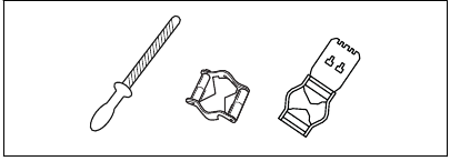 To sharpen the cutters - Step 1