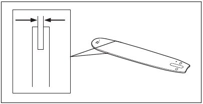 To sharpen the saw chain - Step 5