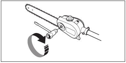 To tension the chain - Step 3
