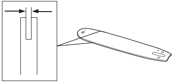Information about the guide bar - Bar groove Width