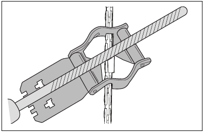 Sharpening the cutters - Step 2 - Move the file