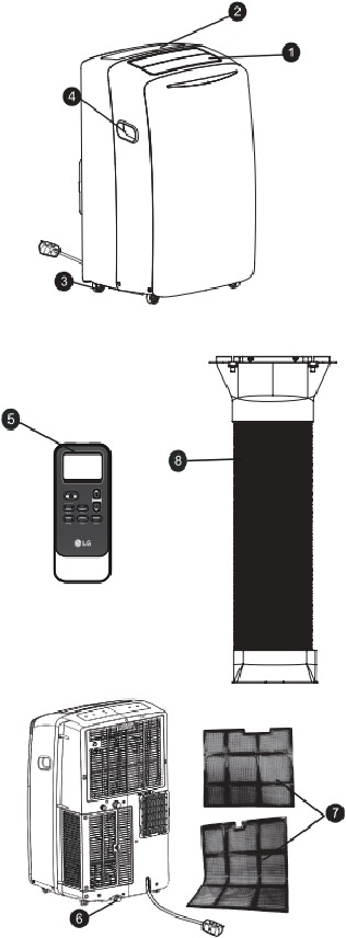 Lg Portable Air Conditioning Parts