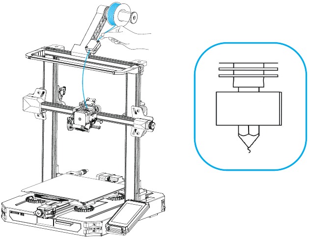 Replacing the filament