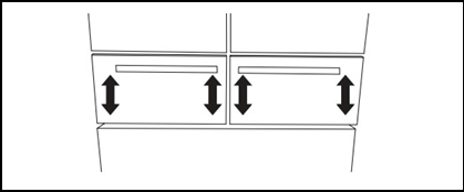  Adjust the Drawer Fronts Up/Down - Step 1