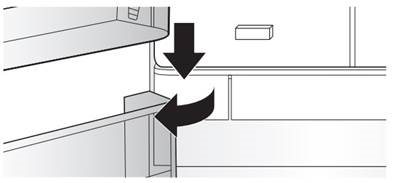 Bottom Left of Refrigerator Compartment - Step 1