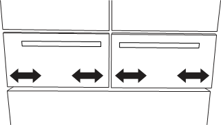 Adjust the Drawer Fronts Side-to-Side - Step 1
