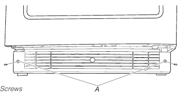 Removing Base Grille - Step 1