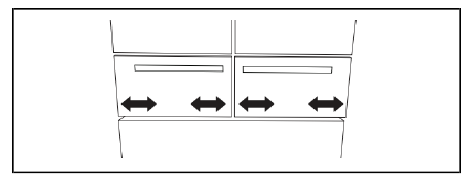 Adjust the Drawer Fronts Side to Side