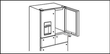 Reset Bottom Refrigerator Door Hinge