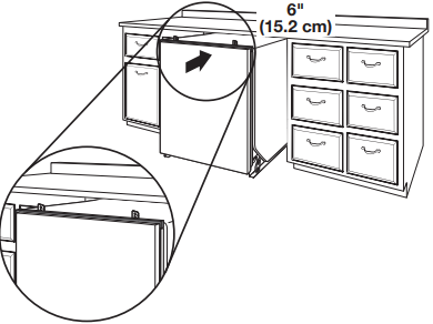 PLACE DISHWASHER IN CABINET - Step 3