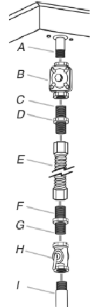 Typical flexible connection - Step 1