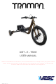 TRAMPA DIRT-E-TRIKE User Manual