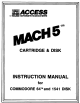 Access MACH5 COMMODORE 64 Instruction Manual