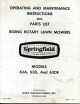 Springfield 63A Operating And Maintenance Instructions Manual