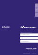 Sony Walkman NWZ-S745 Operation Manual