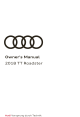 Audi TT Roadster 2018 Owner's Manual