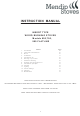 Mendip Stoves D600 Instruction Manual
