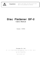 Furutech DF-2 User Manual