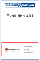 Maidaid Halcyon Evolution 401 Installation & User Manual