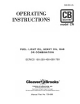 Cleaver-Brooks CB burner 100 Series Operating Instructions Manual