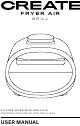 Create FRYER AIR GRILL User Manual