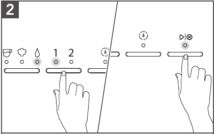 USING HOT WATER FEATURE - Step 2