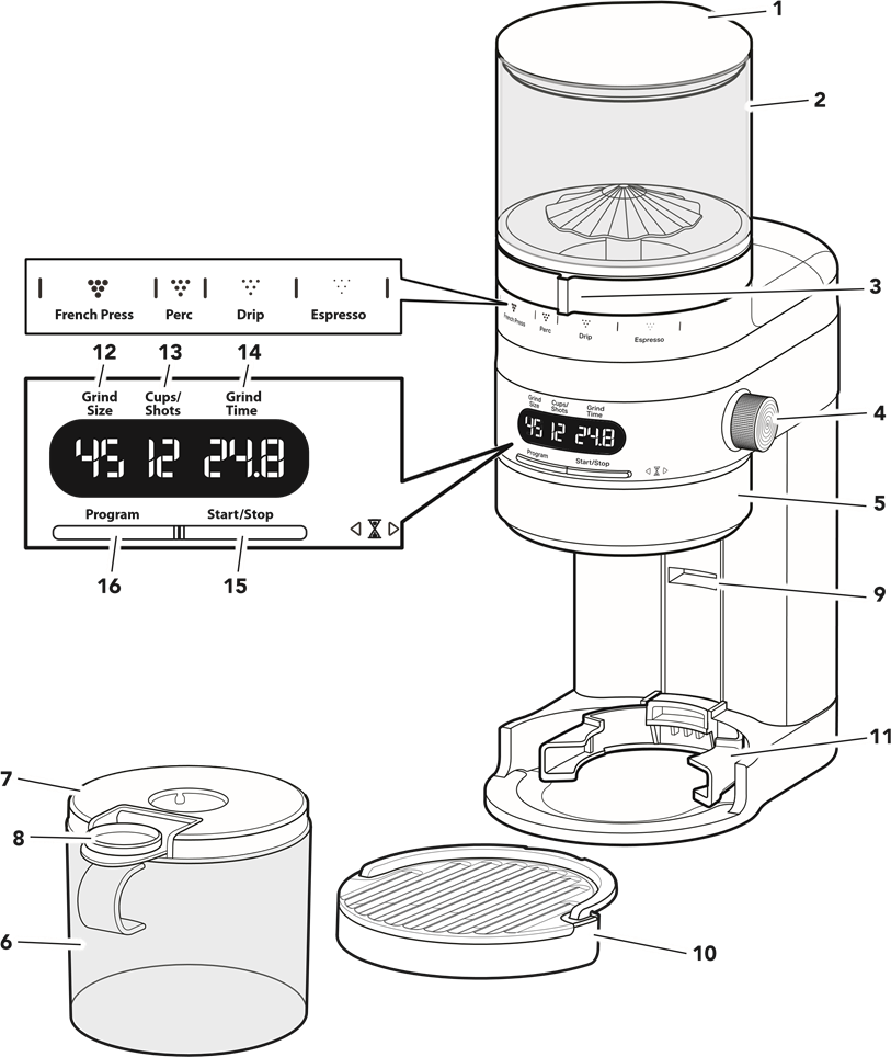 KitchenAid KCG8433 Coffee Grinder Manual ManualsLib