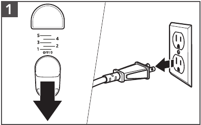 CARE AND CLEANING - Step 1 - Unplug the unit