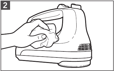 CARE AND CLEANING - Step 2 - Wipe the device body