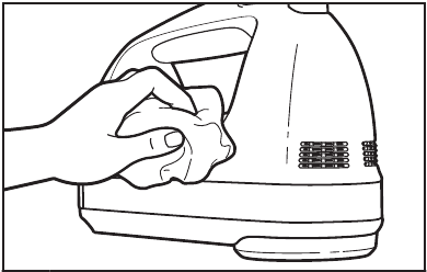 Cleaning the Unit body - Step 2 - Wipe the unit