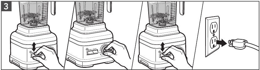 PRODUCT USAGE - Step 3 - Turning off the unit