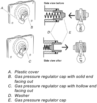 To Convert Gas Pressure Regulator (Natural gas to Propane)