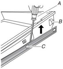 Warming Drawer or Premium Storage Drawer (on some models) - Step 1