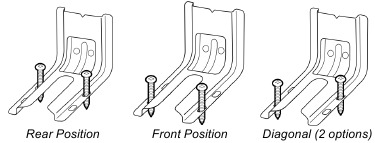 Installing the Anti-Tip Bracket on the floor