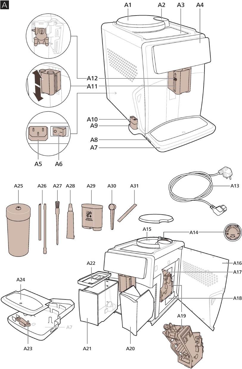 Saeco Xelsis Suprema, Xelsis Deluxe Automatic Espresso Machine Manual