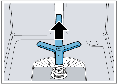Cleaning spray arms - Step 3 - Remove spray arm