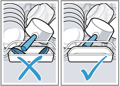 Loading dishware - Cleaning the collecting tray