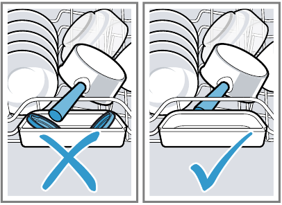 Loading dishware - Cleaning the collecting tray